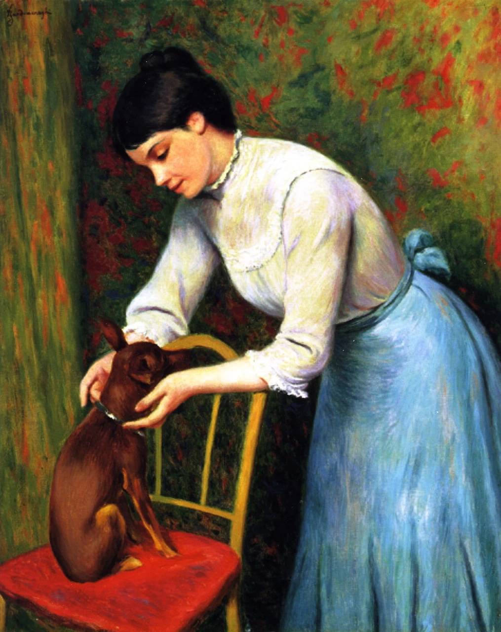 Donna con cane